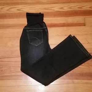Petite medium boot cut maternity jeans